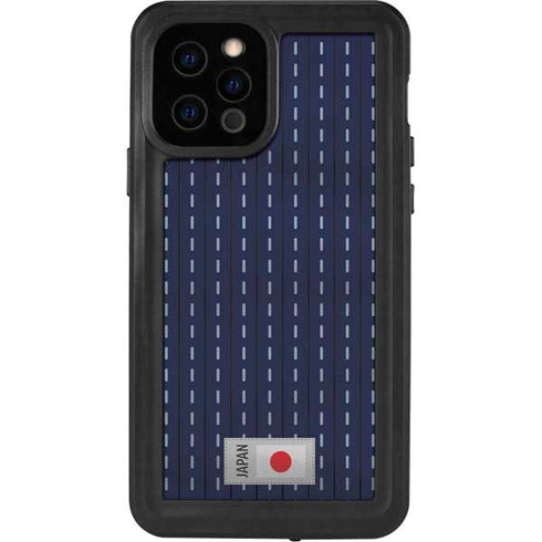 Japan Soccer Flag iPhone 12 Pro Waterproof Case